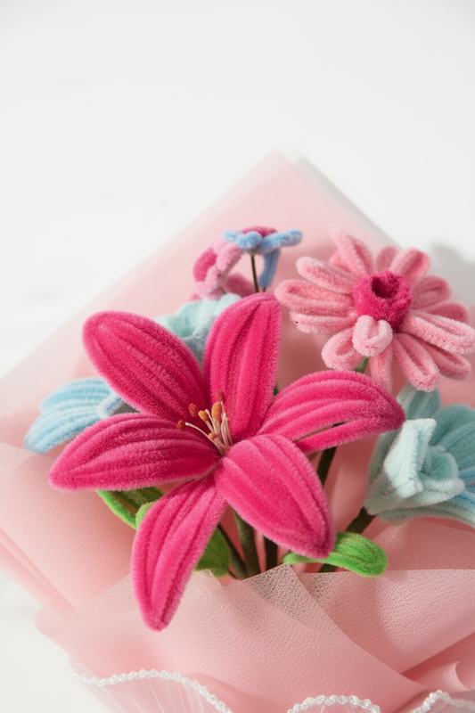 Mini Pink Bouquet - Flower Close-Up