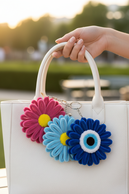 Daisy Keychains - Tote Bag Lifestyle