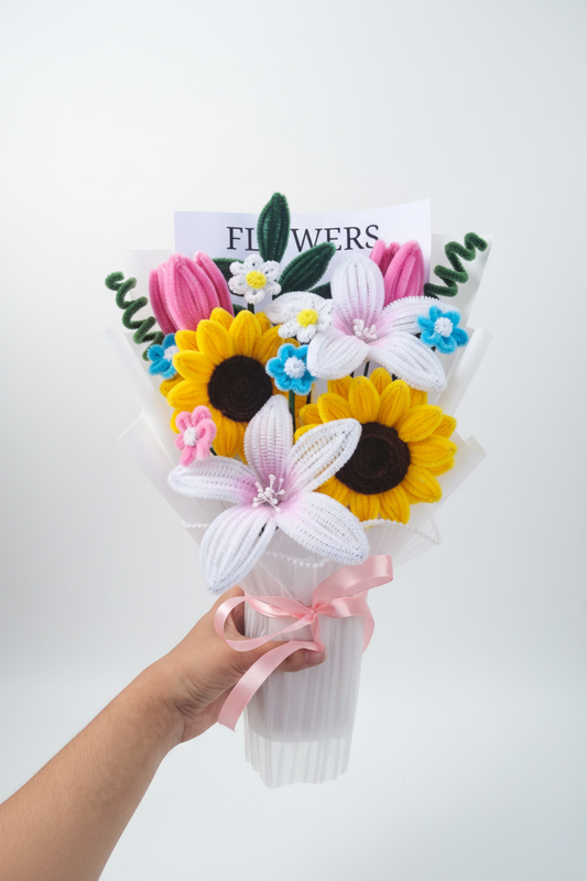 Enhanced Bouquet with FLOWERS tag