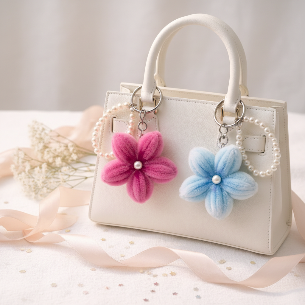 Flower Keychains - Handbag Lifestyle