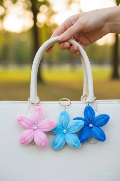 Flower Keychains - Tote Bag Lifestyle