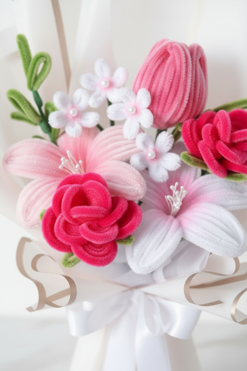 Mini Pink Bouquet - Flower Close-Up