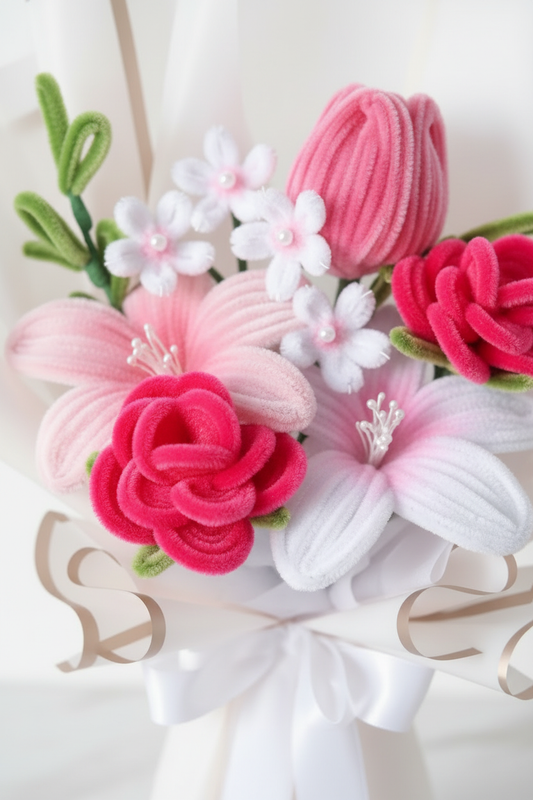 Mini Pink Bouquet - Flower Close-Up