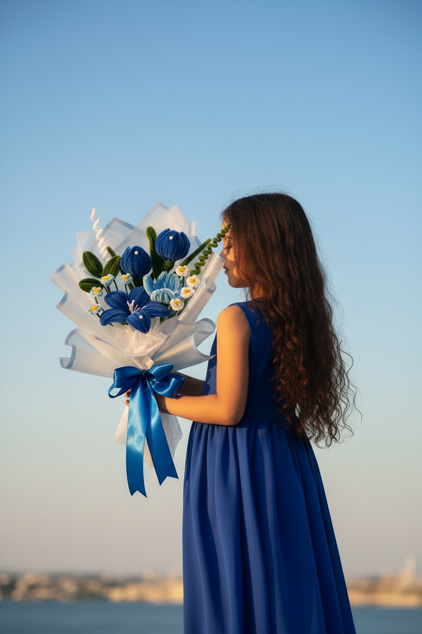 Ocean Blue - White Wrap Lifestyle