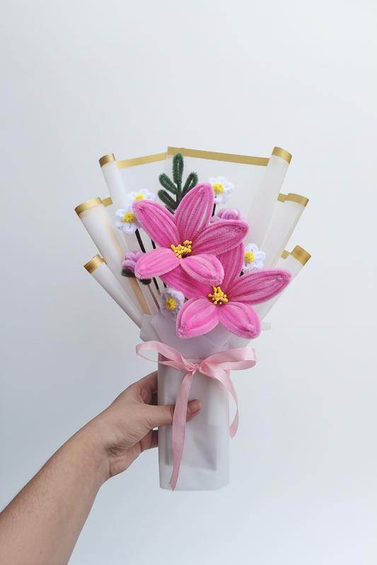 Pink Lily Bouquet 1