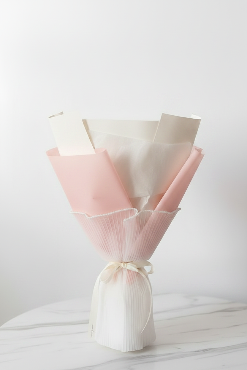 Pink Lily Bouquet - Side View