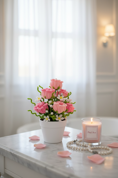 Pink Rosebud Bouquet - Vanity Lifestyle