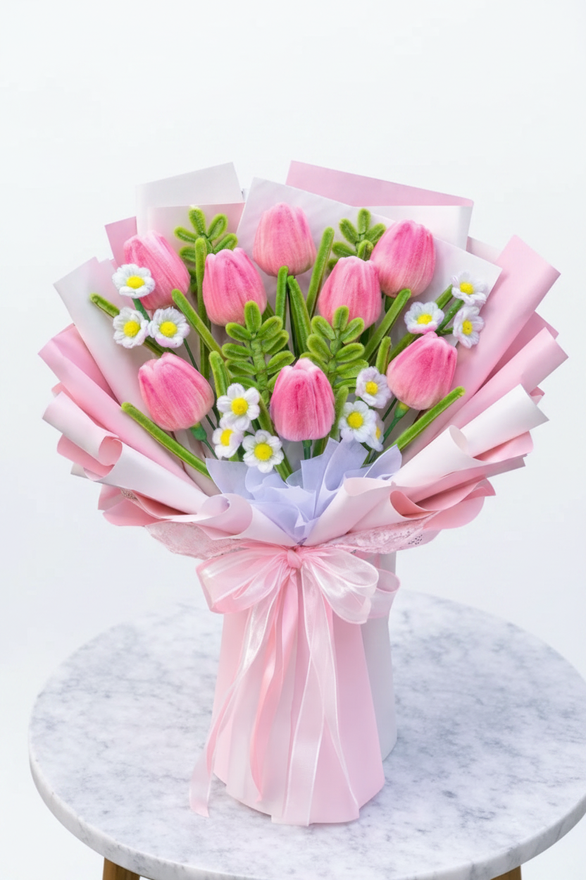 Pink Tulip Dream Bouquet