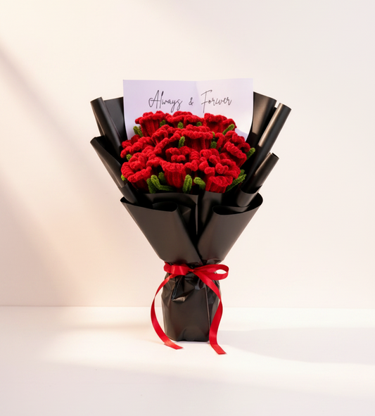 Always & Forever — Red Carnation Bouquet