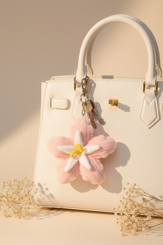 Sakura Flower Keychain - Handbag Lifestyle