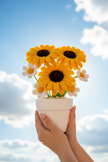 Sunflower & Daisy Pot - Sky Lifestyle
