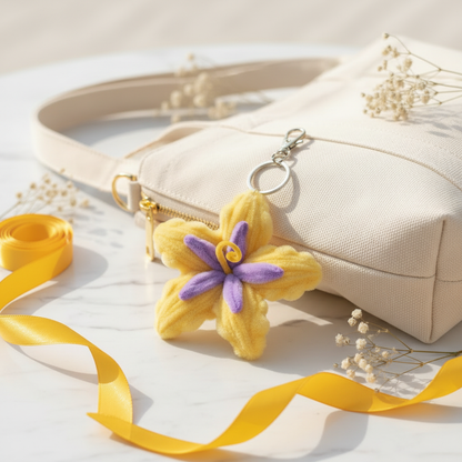 Yellow Flower Keychain - Sling Bag